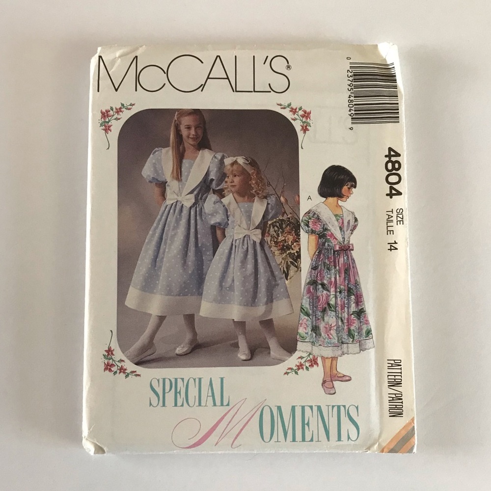 🧵3for12🧵 VTG McCall’s Pattern 4804 Child’s Dress